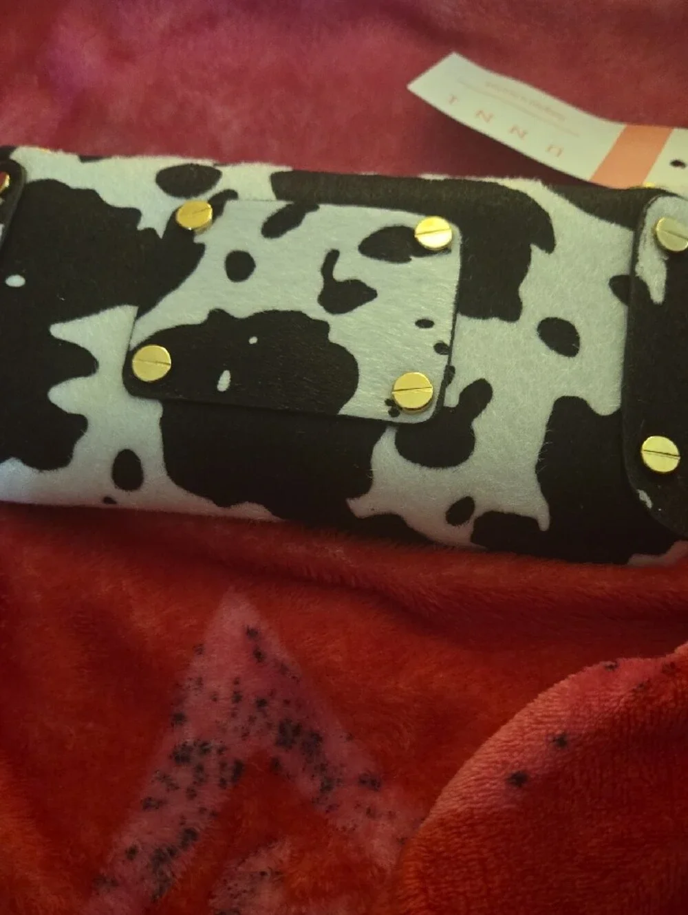 Western Cow-Print Faux Haircalf Clutch, Wallet, Crossbody- 3 Straps Included!!